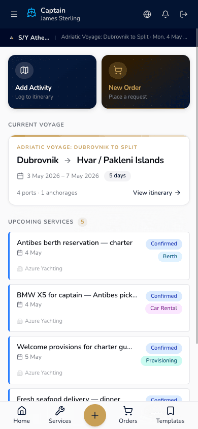 Crew portal